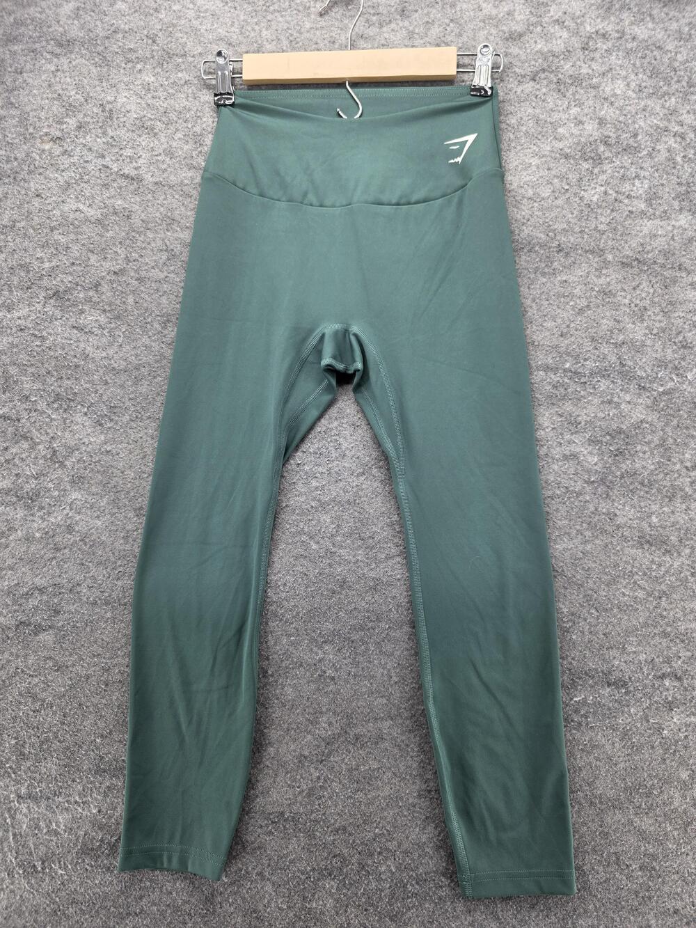 Gymshark Pants Womens Small Green High Waisted Yoga Leggings Stretch Athletic